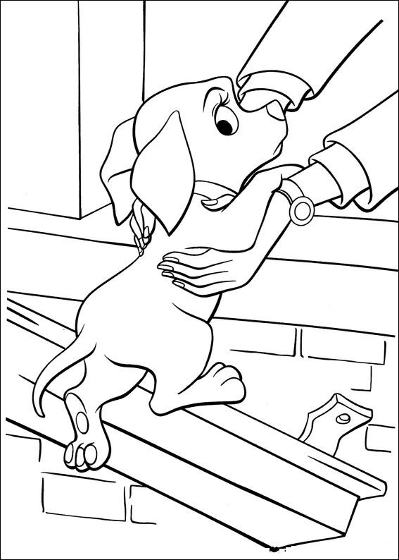 Plansa de colorat cu 102 Dalmatieni 57 76